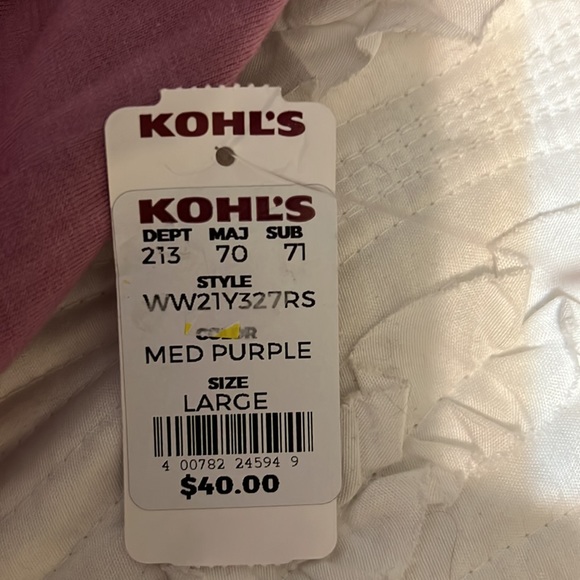 Nine West Women’s Dress Sleeveless V-Neck Midi Size Large Med Purple Color - Picture 7 of 7